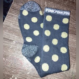 New without tags PINK by Victoria’s Secret long polka dot socks
